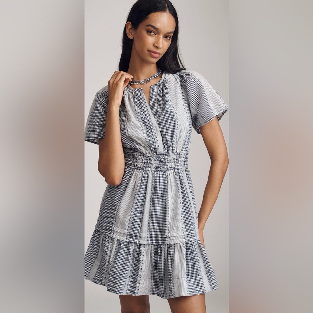 The Somerset Gingham Mini Dress